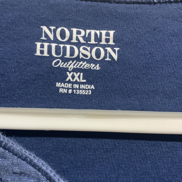 North Hudson Outfitters Men’s Blue Long Sleeve Tee Shirt - Picture 2 of 5